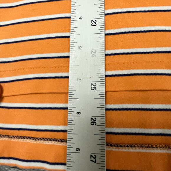 Polo Ralph Lauren Striped Peach Blue Mens L Pima Soft Touch Mini Pony Polo Shirt - Picture 7 of 10